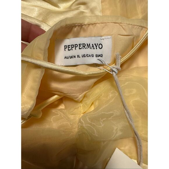 Peppermayo size US 10 Belize mini dress lemon - NWT - Picture 7 of 10
